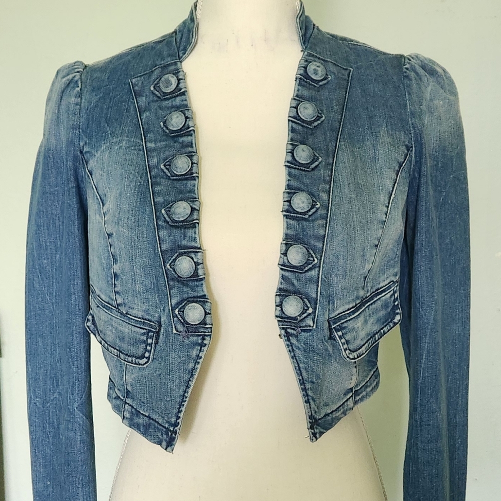 EDC Blue Buttoned Jean Jacket